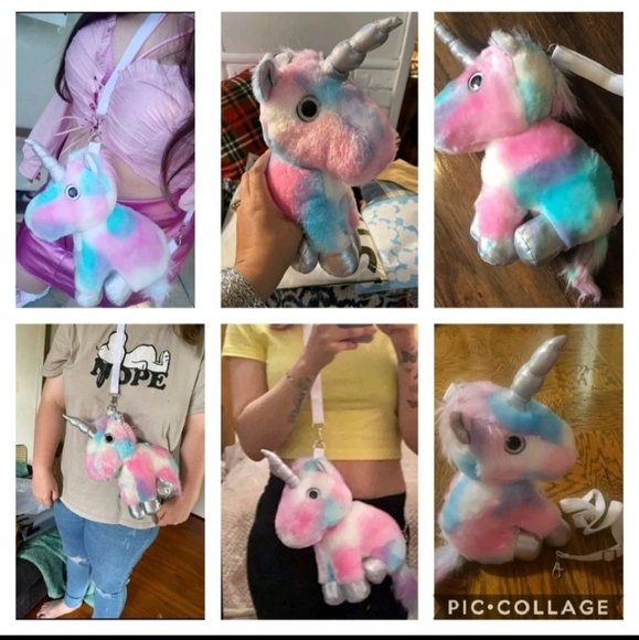Unicorn plushie purse - Picture 6 of 11